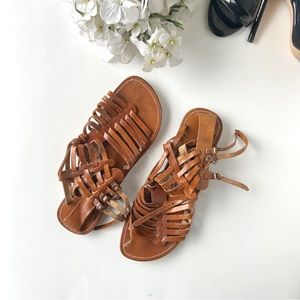 Brown sandals Vishal footwear, genuine leather made in India